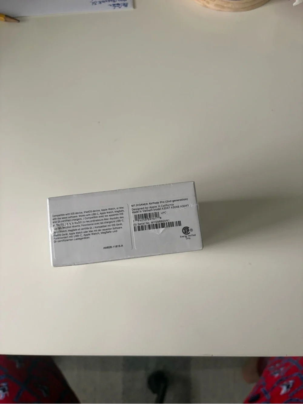 Apple AirPods Pro (2nd Gen) — White Charging Case